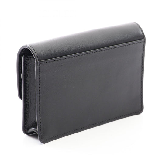 Christian Louboutin Bettina Leather Card Holder Black Card Case