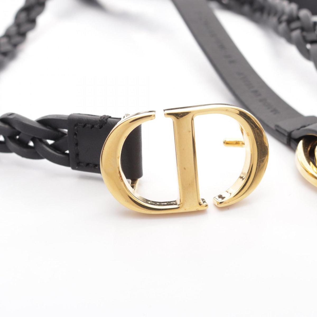 Dior CD Logo Buckle Leather Belt Size 75