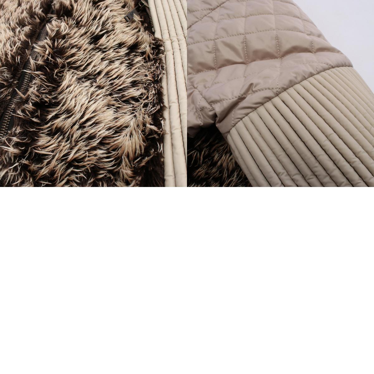 LOUIS VUITTON Paneled Mohair Blend Coat Size 36