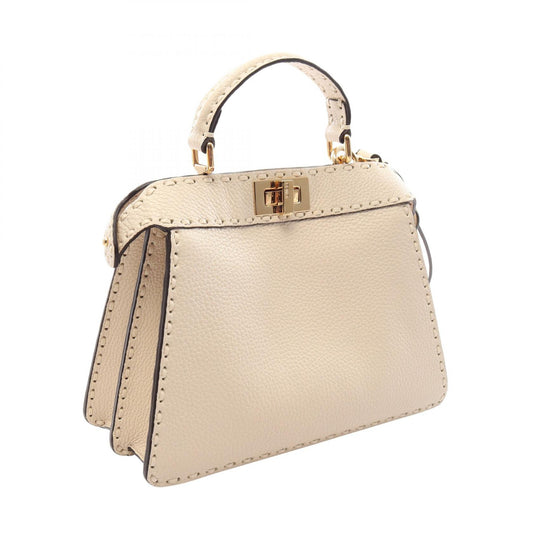 FENDI Peekaboo ISeeU Small Handbag White