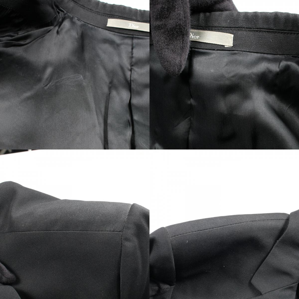 Dior Vanitas Skull Flower Wool Blazer Black Size 46