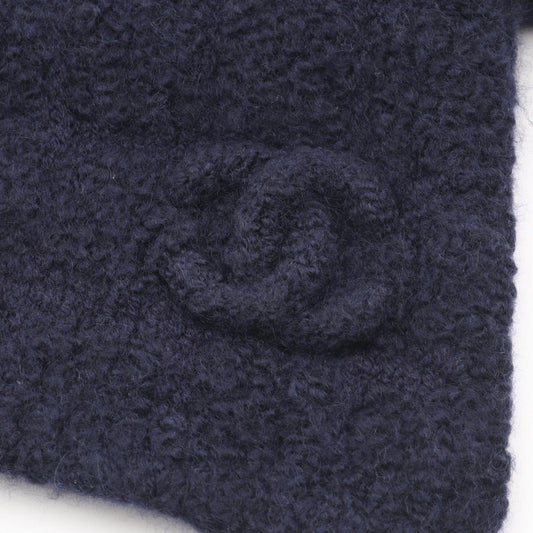 CHANEL Coco Mark Silk Cashmere Scarf