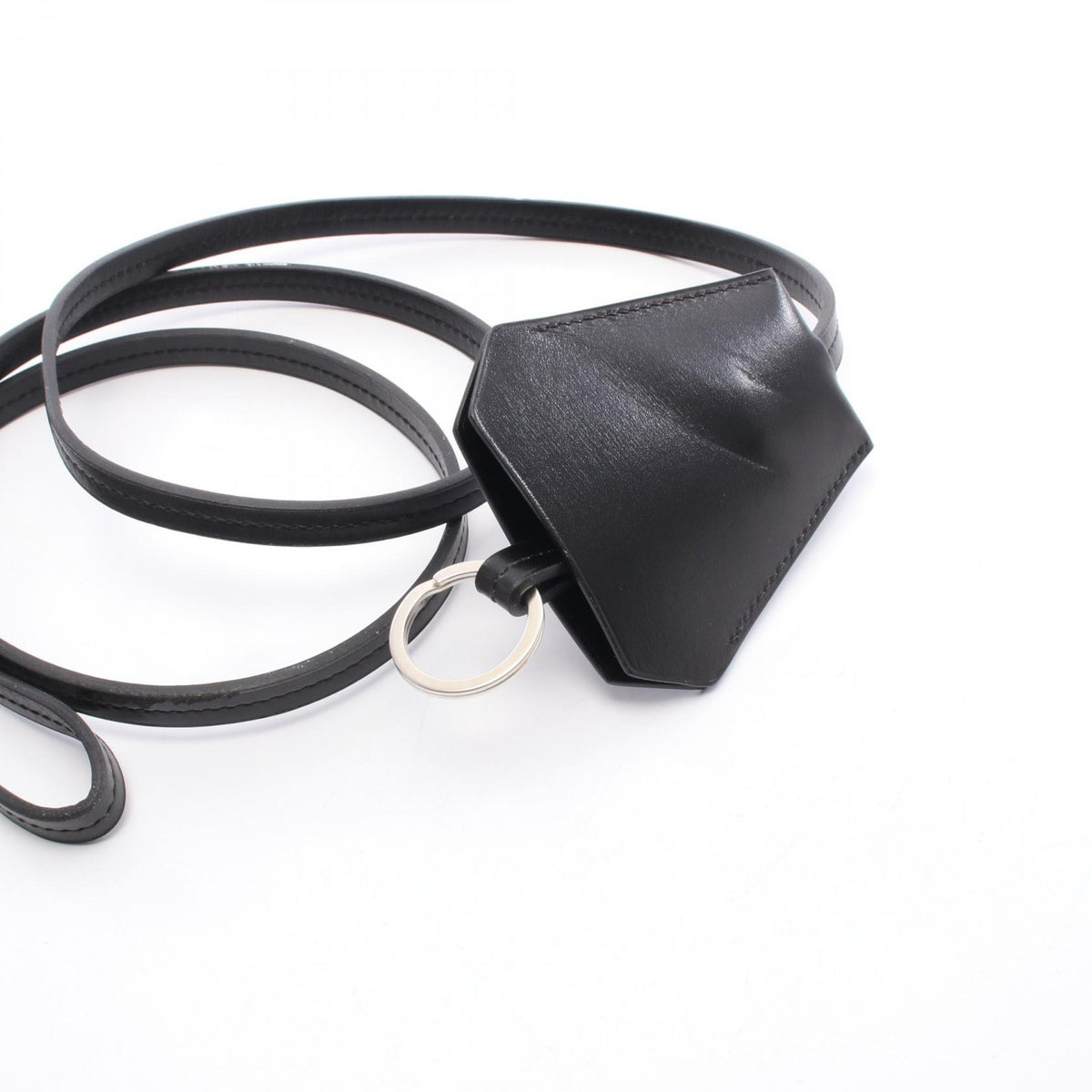 HERMES Black Box Calf Clochette Charm