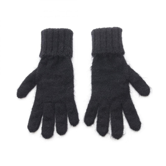 LOUIS VUITTON LV Script Wool Gloves Black