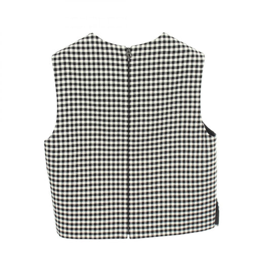 Dior Wool Blouse Black White Size 34