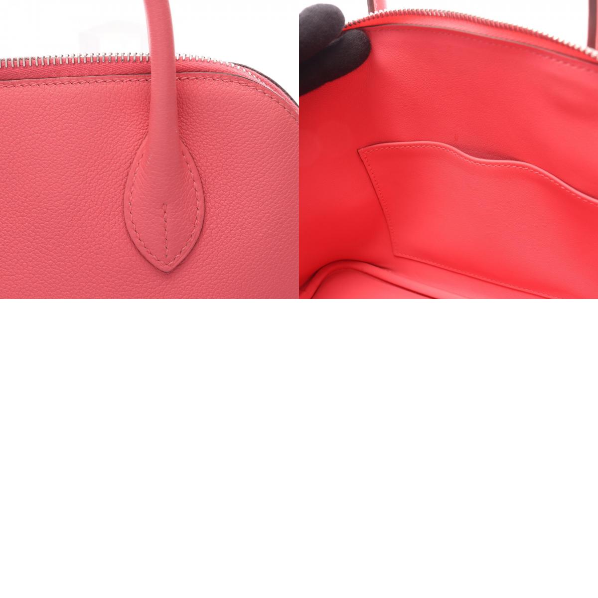 HERMES Rose Azalee Evercolor 2-Way Handbag