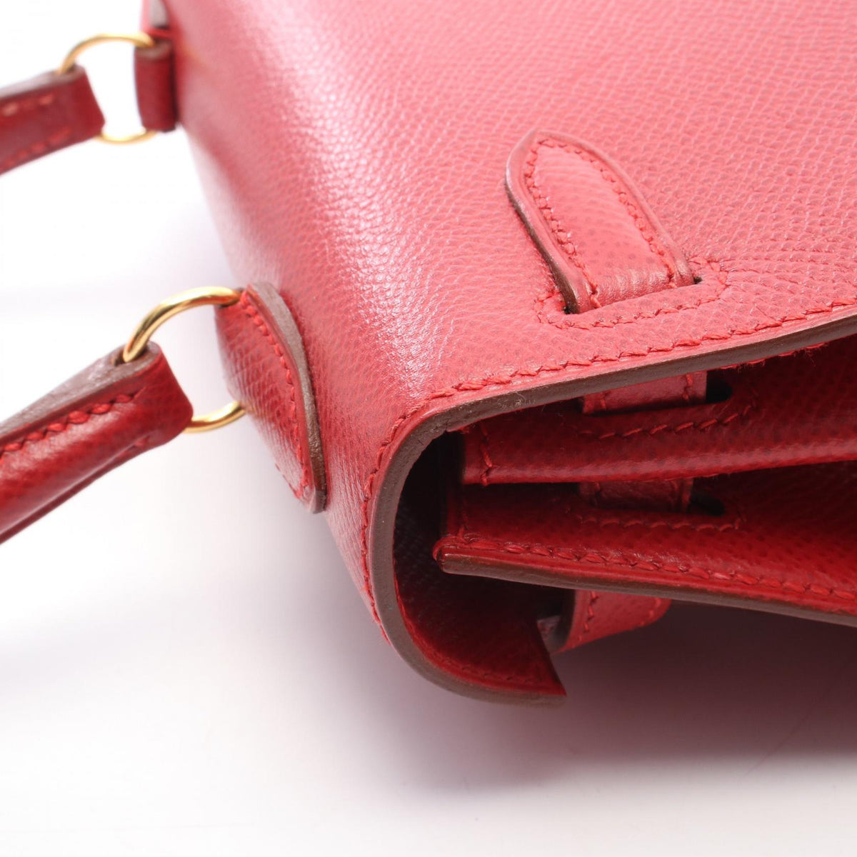 HERMES Mini Sellier Courchevel Handbag
