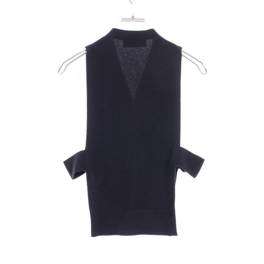 Miu Miu Side Open Cashmere Vest Navy Size 36