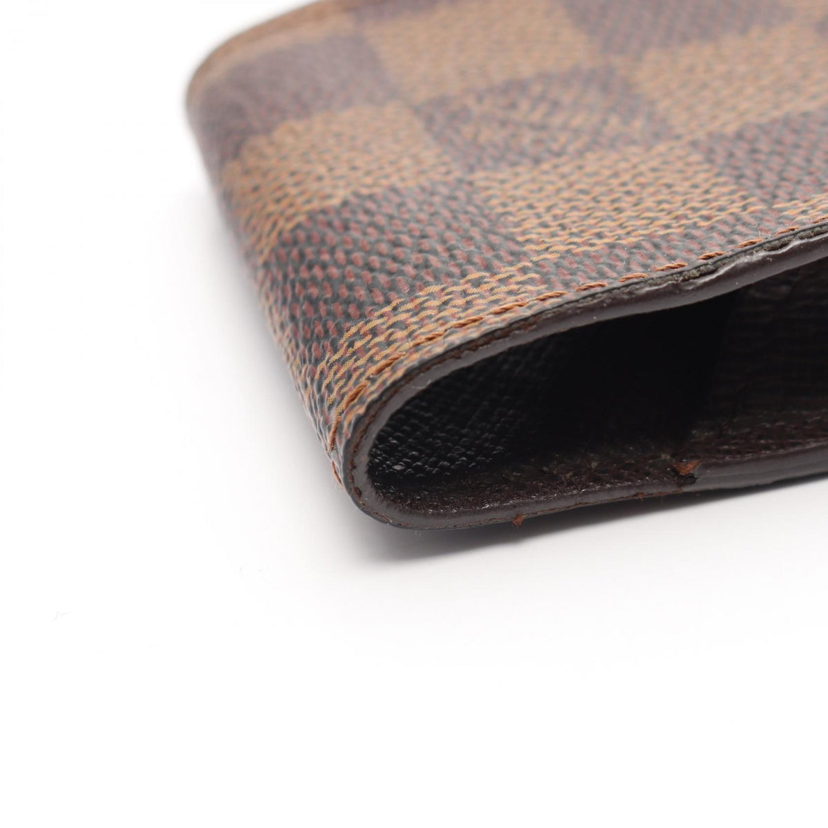 LOUIS VUITTON Etui Cigarette Damier Ebene Leather