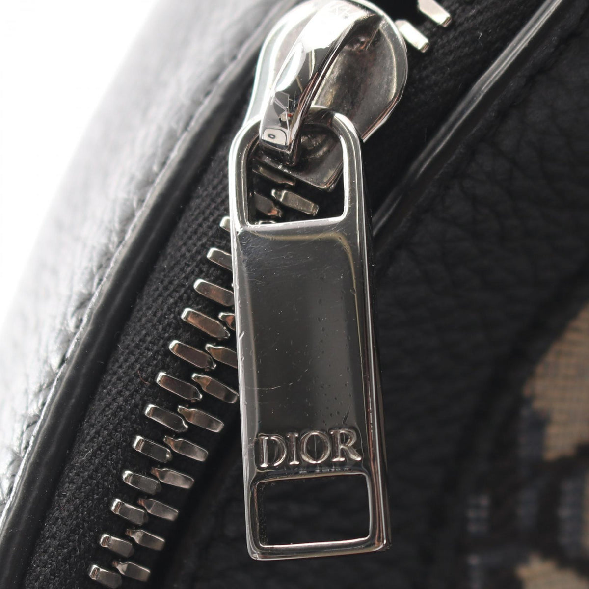 Dior Explorer Oblique Canvas Leather Backpack Navy