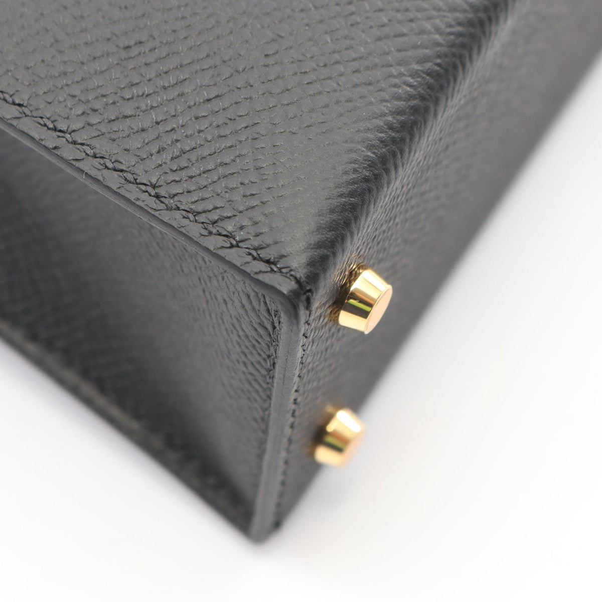 HERMES Mini Kelly 2 Sellier 2WAY Bag Black