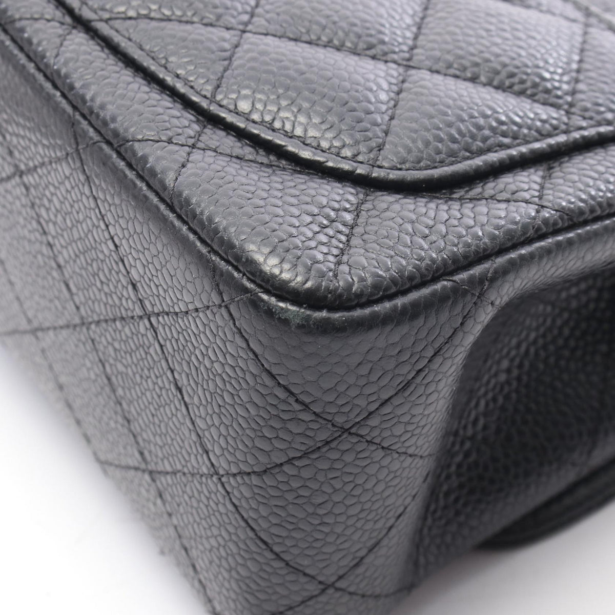 CHANEL Mini Matelasse Caviar Bag Black