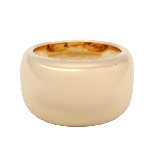 CARTIER Nouvelle Vague K18 Yellow Gold Ring Size JP 14.5