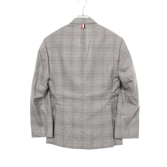 THOM BROWNE Glen Check Wool Silk Blazer Size 0