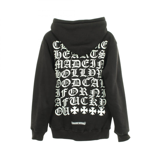 CHROME HEARTS Horseshoe Message Print Thermal Hoodie Size S