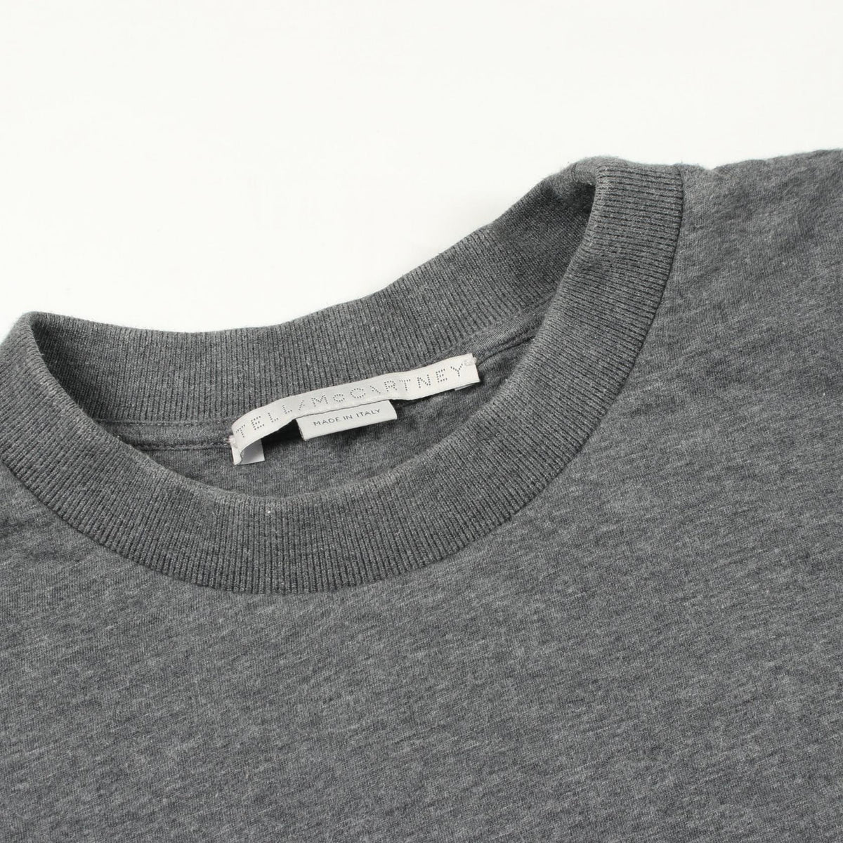 Stella McCartney Side Logo Cotton Sweatshirt Gray Size 34