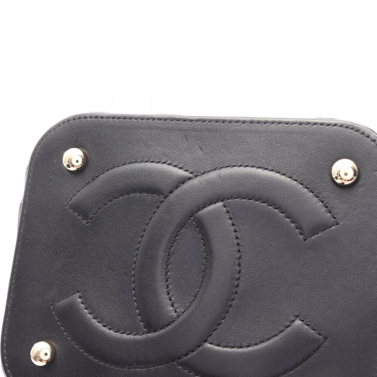 CHANEL Coco Mark 2WAY Vanity Bag Black