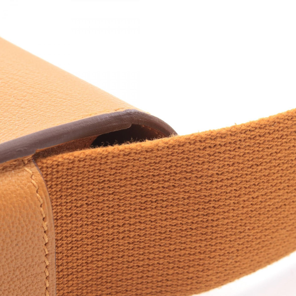 HERMES Geta Chèvre Leather Shoulder Bag