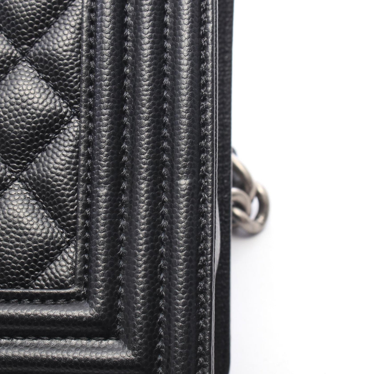 CHANEL Boy Chanel Caviar Skin Shoulder Bag