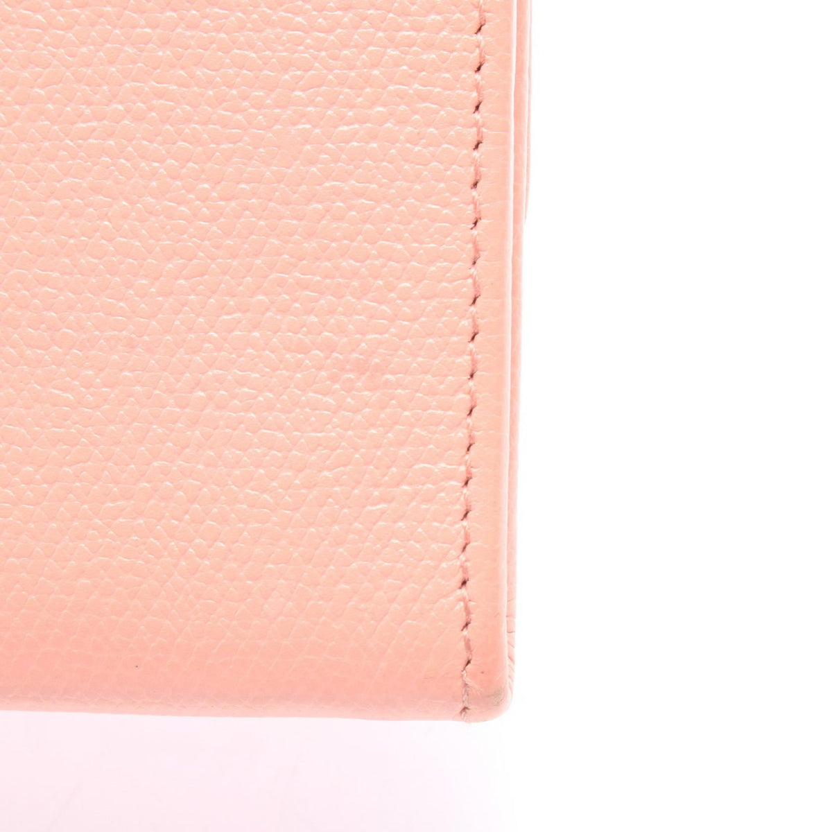 CHANEL Coco Button Leather Bi-fold Wallet