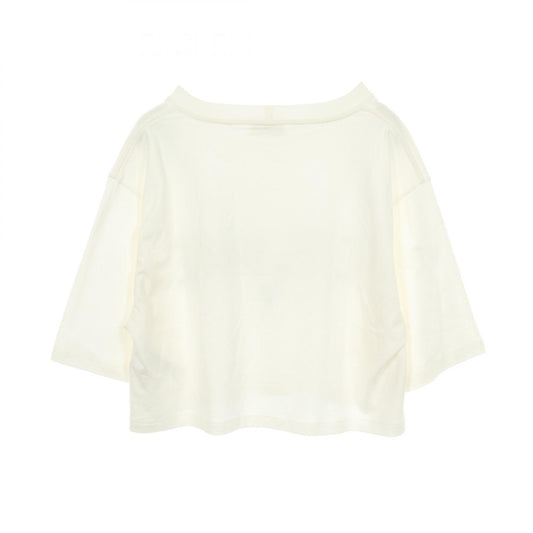 CELINE Logo Print Cropped Cotton T-Shirt Size XS