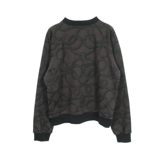 HERMES Palefroi Remix Cotton Sweatshirt Green/Black Size 38