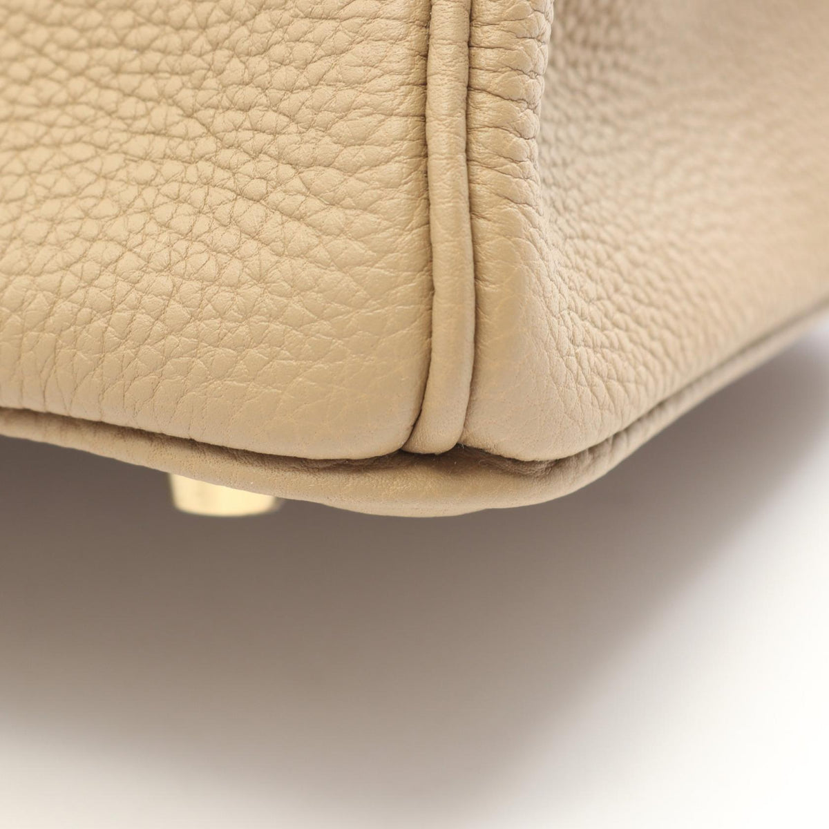 HERMES Birkin 25 Beige Malfa Togo Bag