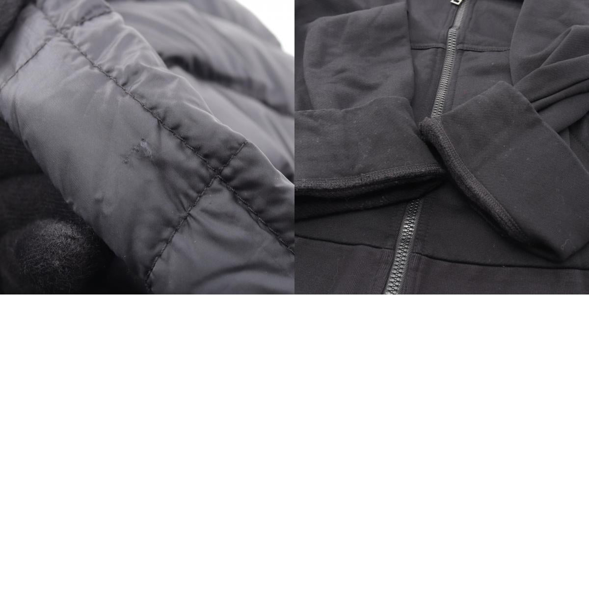 MONCLER Hooded Paneled Down Jacket Black Size XS