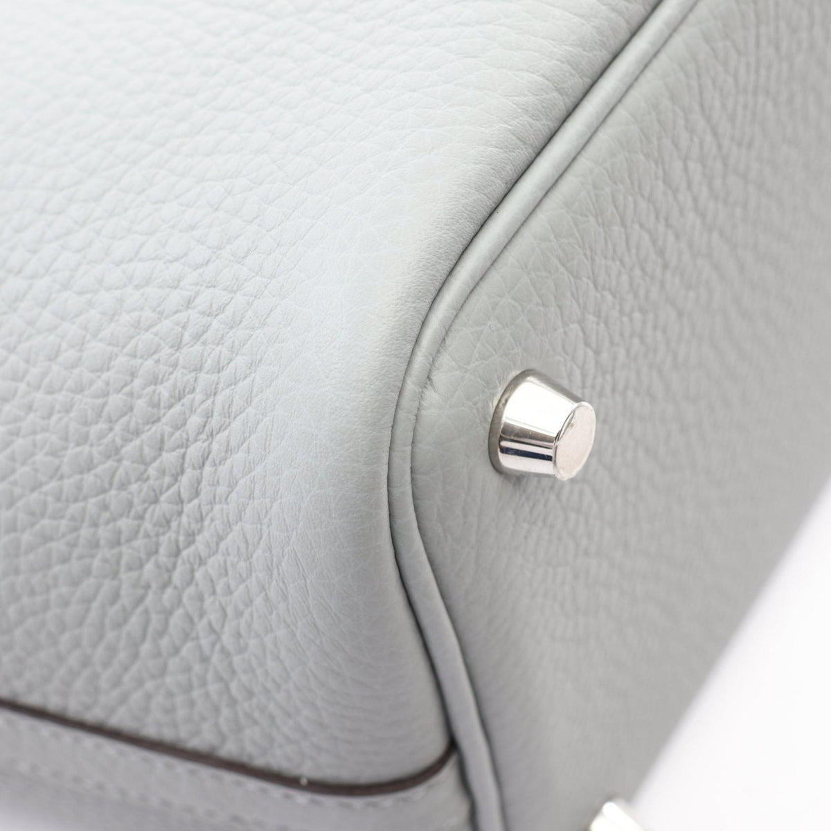 HERMES Picotin Lock PM Handbag Gris Paltin