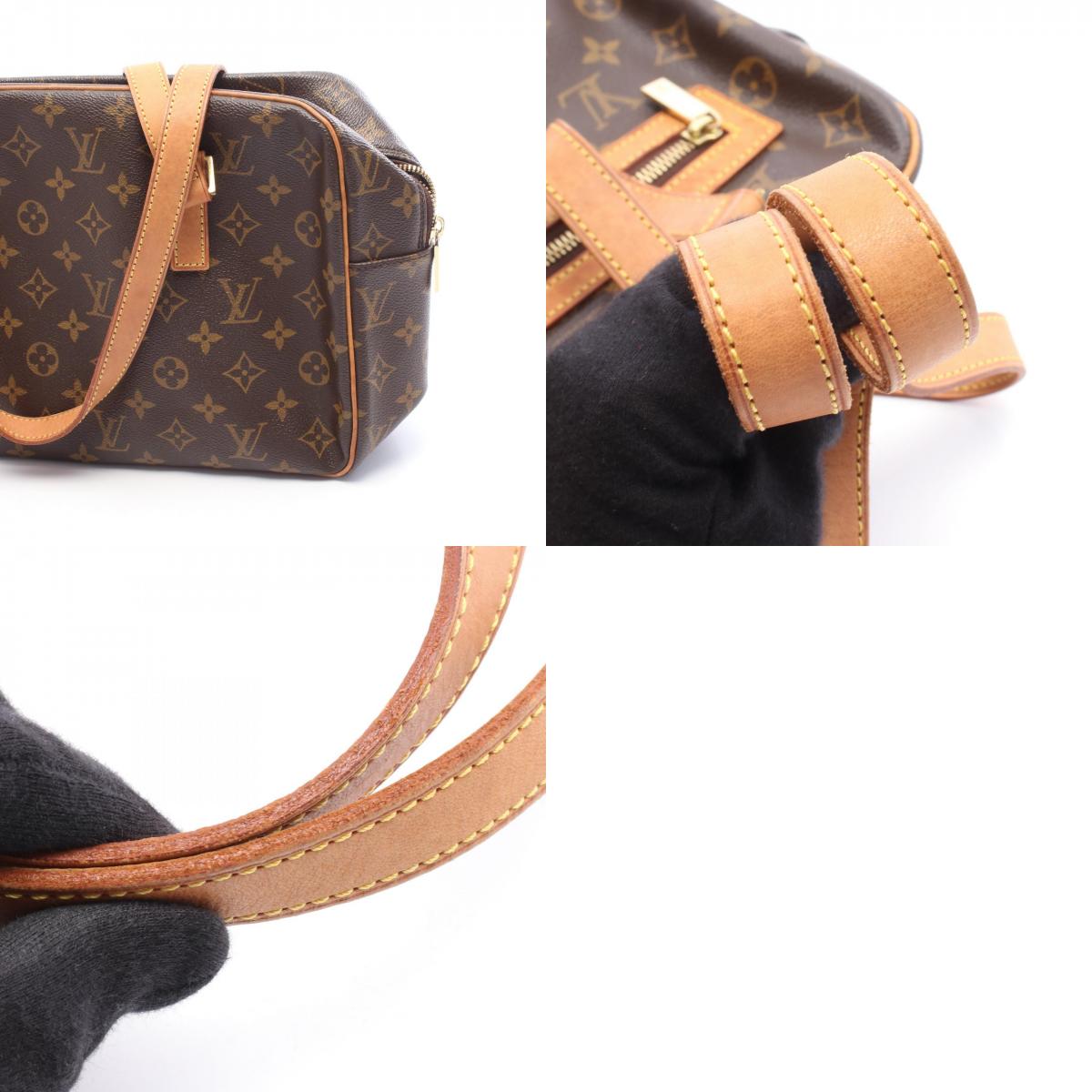 LOUIS VUITTON Monogram Cite GM Bag Brown
