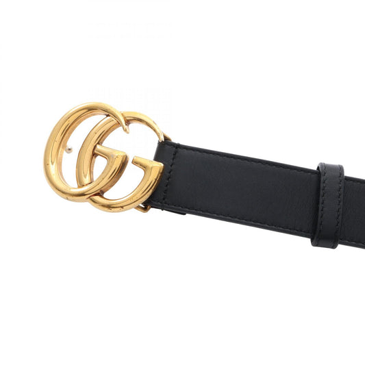 GUCCI GG Marmont Leather Belt Gold Size 85/34