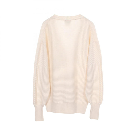 CHANEL Coco Mark Faux Pearl Cotton Cardigan Size 34