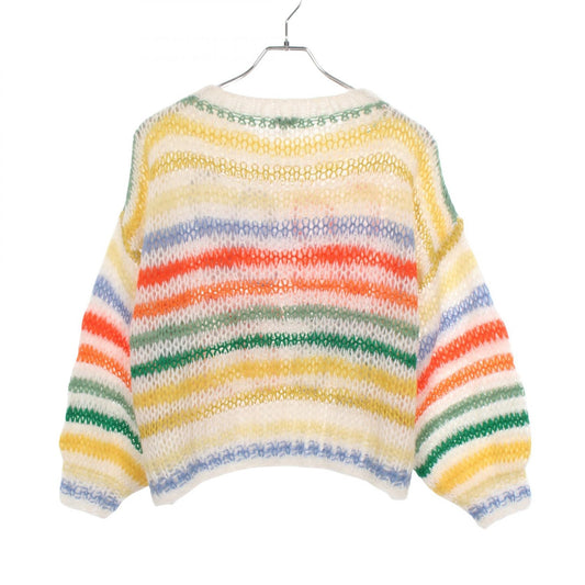 LOEWE Anagram Wool Mohair Knit Sweater White Size S