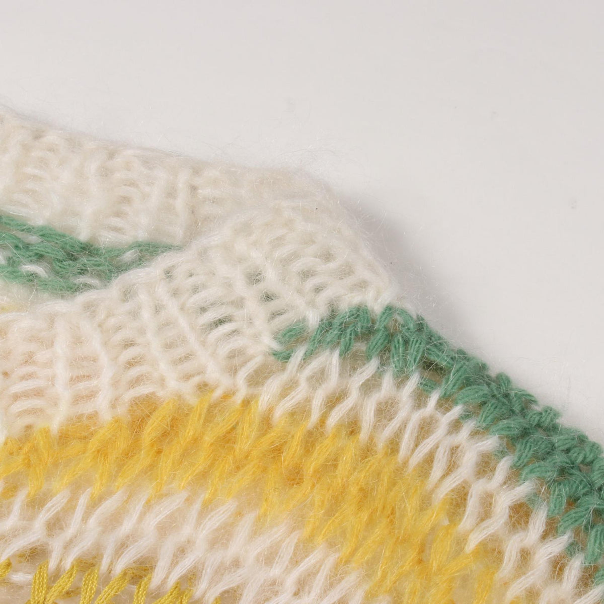 LOEWE Anagram Wool Mohair Knit Sweater White Size S