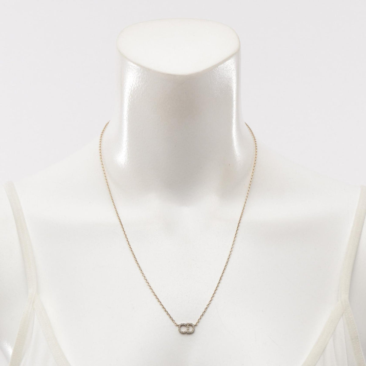 Dior Clair D Lune Gold Rhinestone Necklace