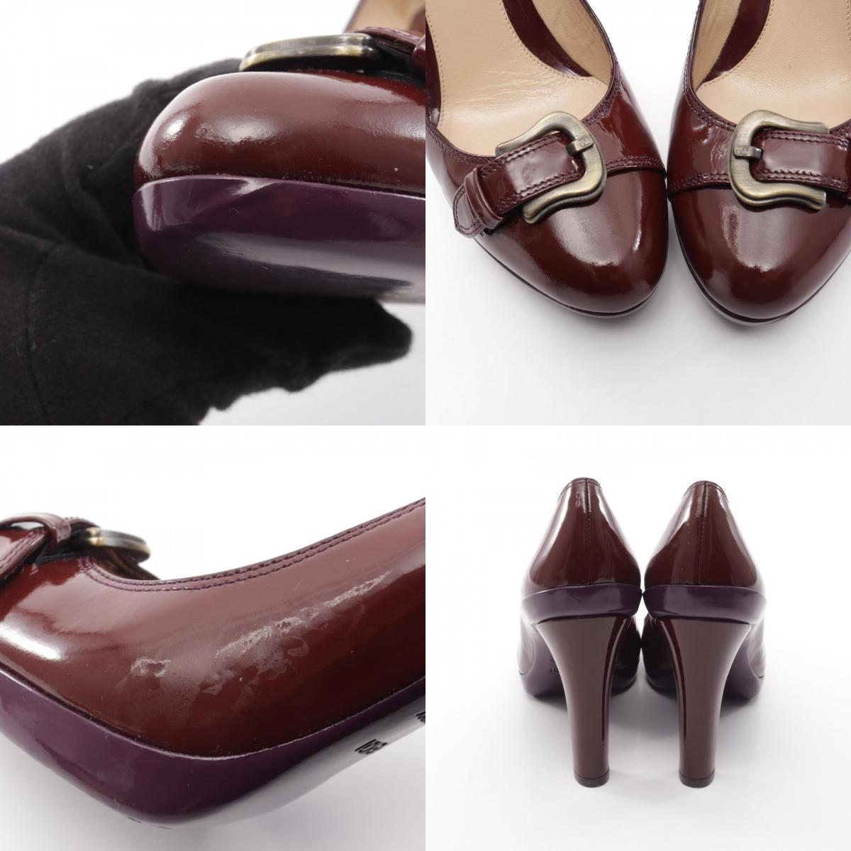 FENDI Red Patent Leather Pumps Size 36.5