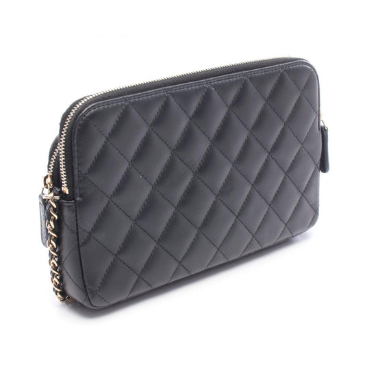 CHANEL Matelasse Chain Wallet Lambskin Bag
