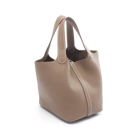 HERMES Picotin Lock PM Etoupe Handbag Gray