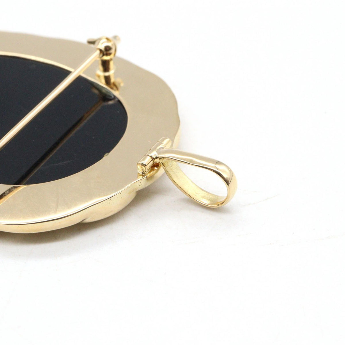 JEWELRY K18 Yellow Gold Brooch Pendant