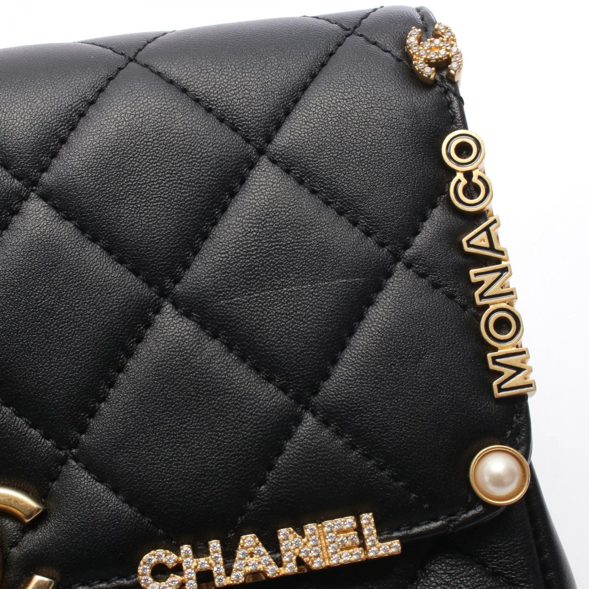 CHANEL Matelasse Mini Flap Bag Black