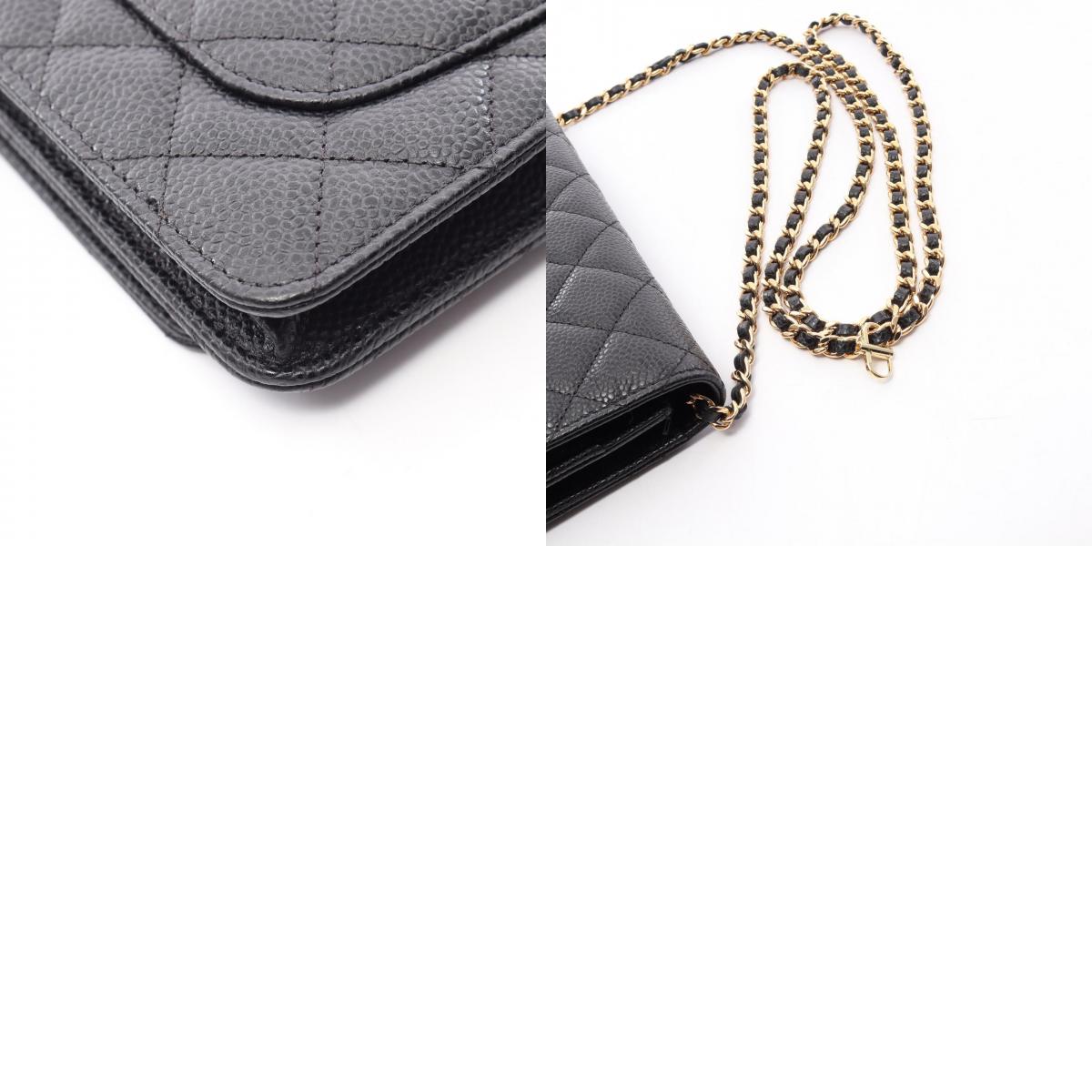 CHANEL Matelasse Caviar Skin Bag Black