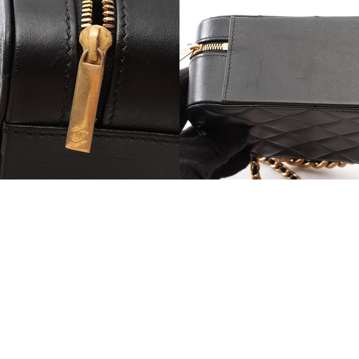 CHANEL Matelasse Vanity Lambskin Bag Black
