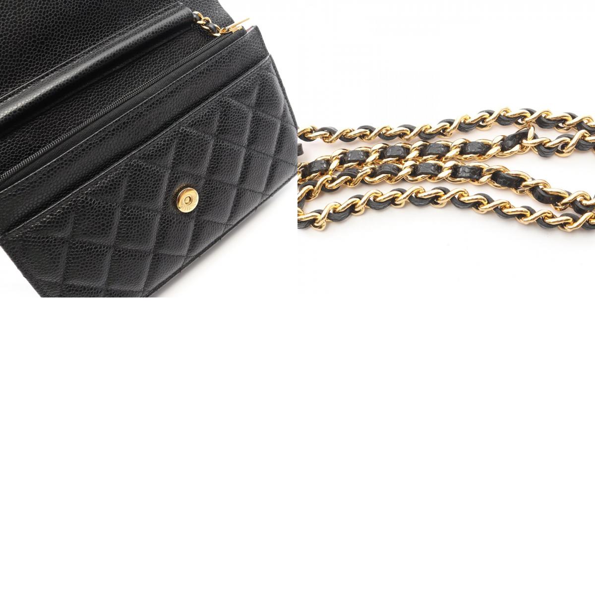 CHANEL Matelasse Caviar Skin Bag Black