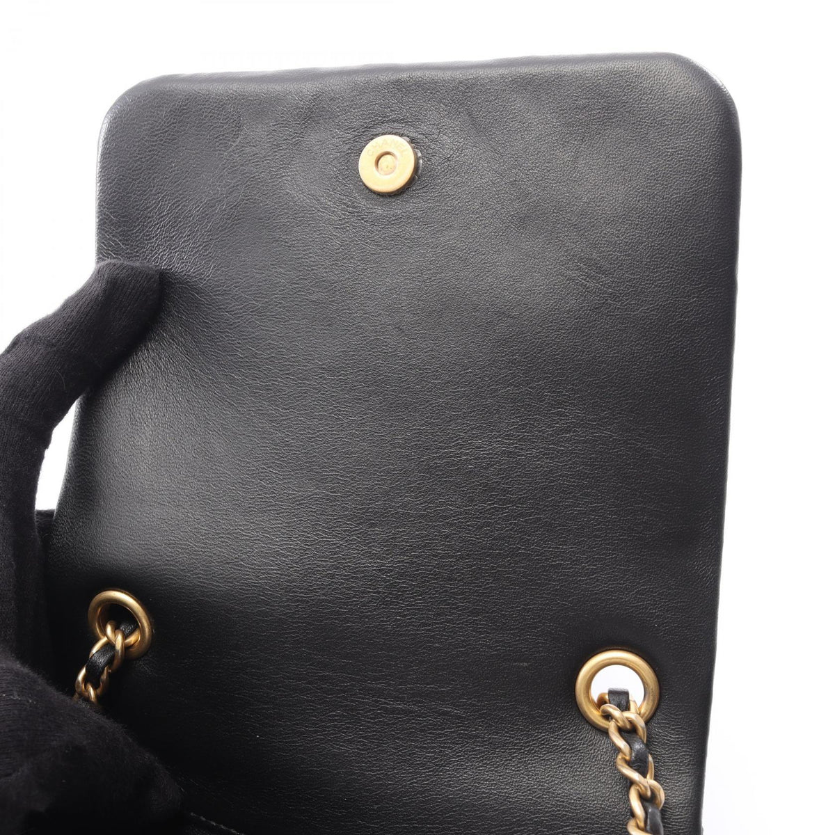 CHANEL Matelasse Shoulder Lambskin Black Shoulder Bag
