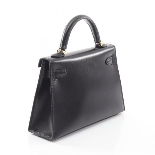 HERMES Mini Kelly II Box Calf 2WAY Handbag