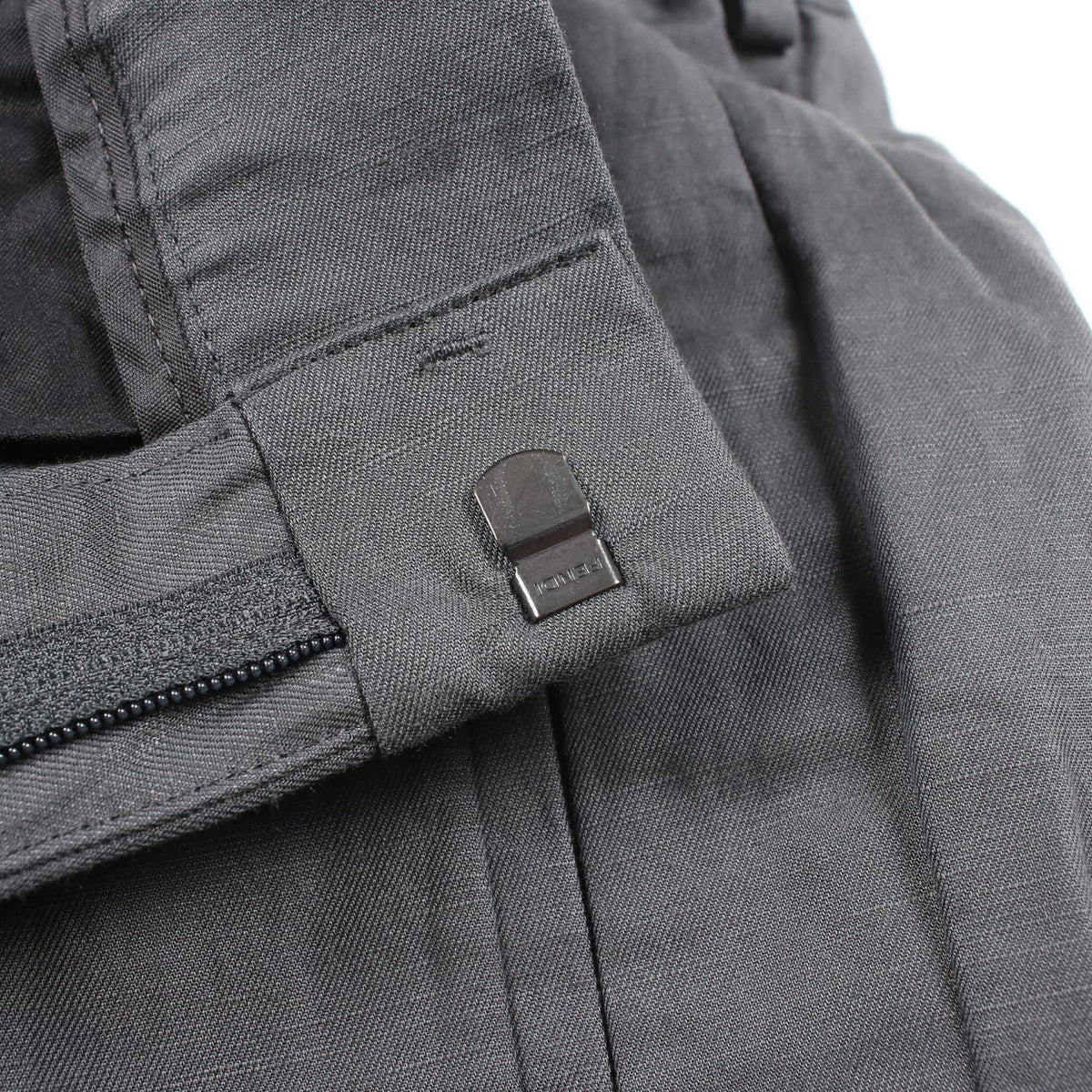 FENDI Gray Lyocell Pants Size 46