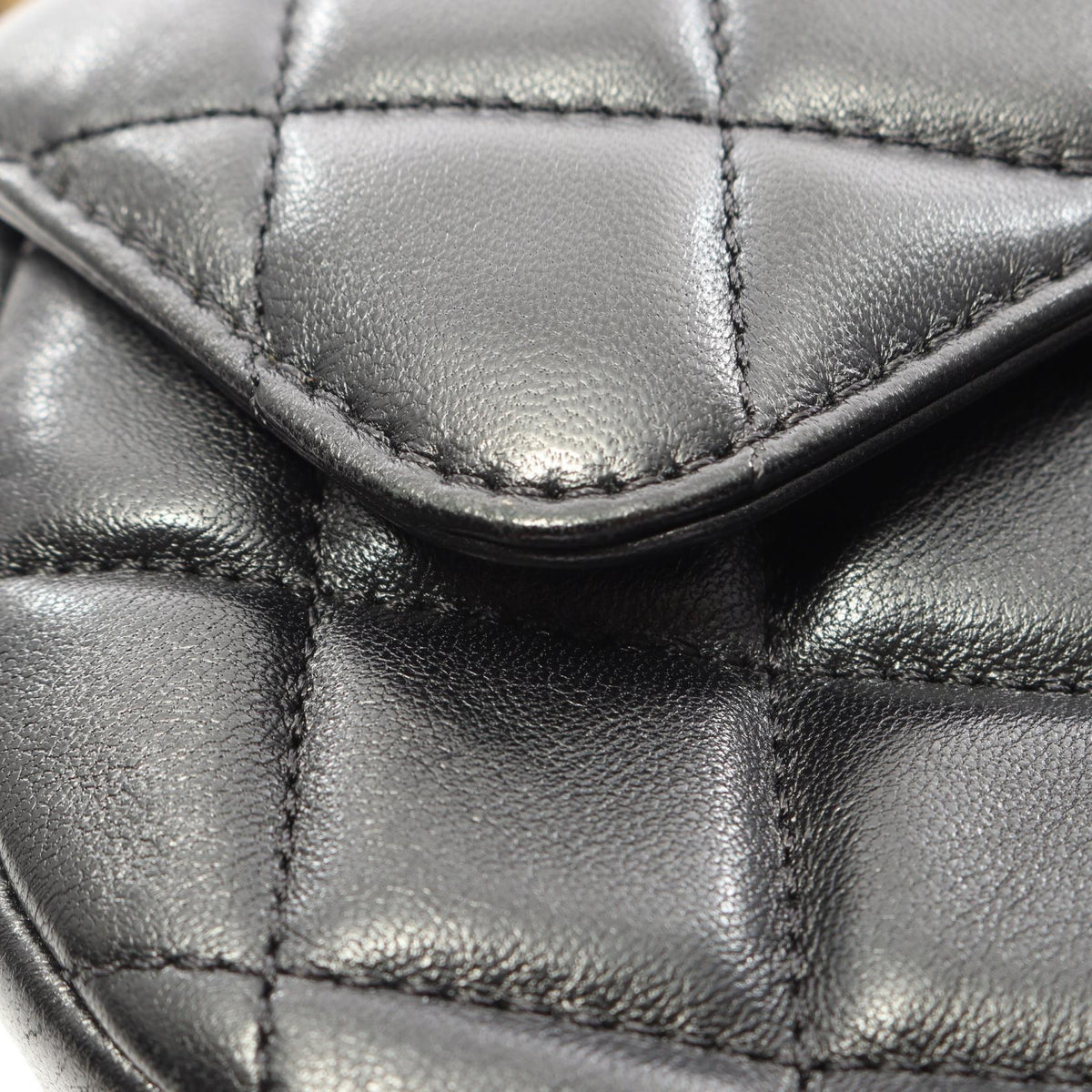 CHANEL Matelasse Top Handle 2WAY Bag Black