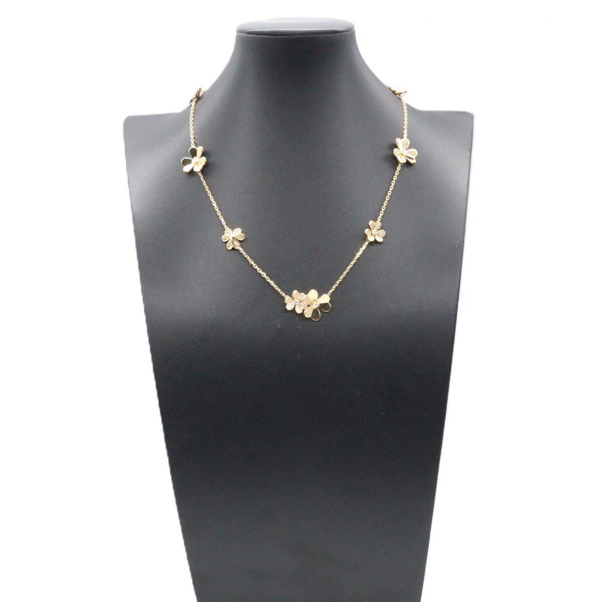 Van Cleef & Arpels Frivole 9-Flower K18 YG Necklace