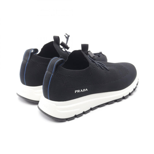 PRADA Knit Sock Mesh Fabric Sneakers Black Size 6