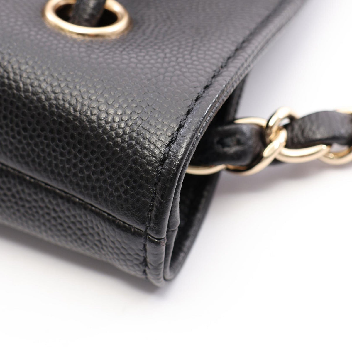 CHANEL Deauville Drawstring Shoulder Bag